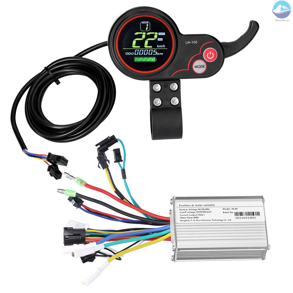 Bộ điều khiển động cơ không chổi than 24V-48V 350W dành cho xe đạp điện