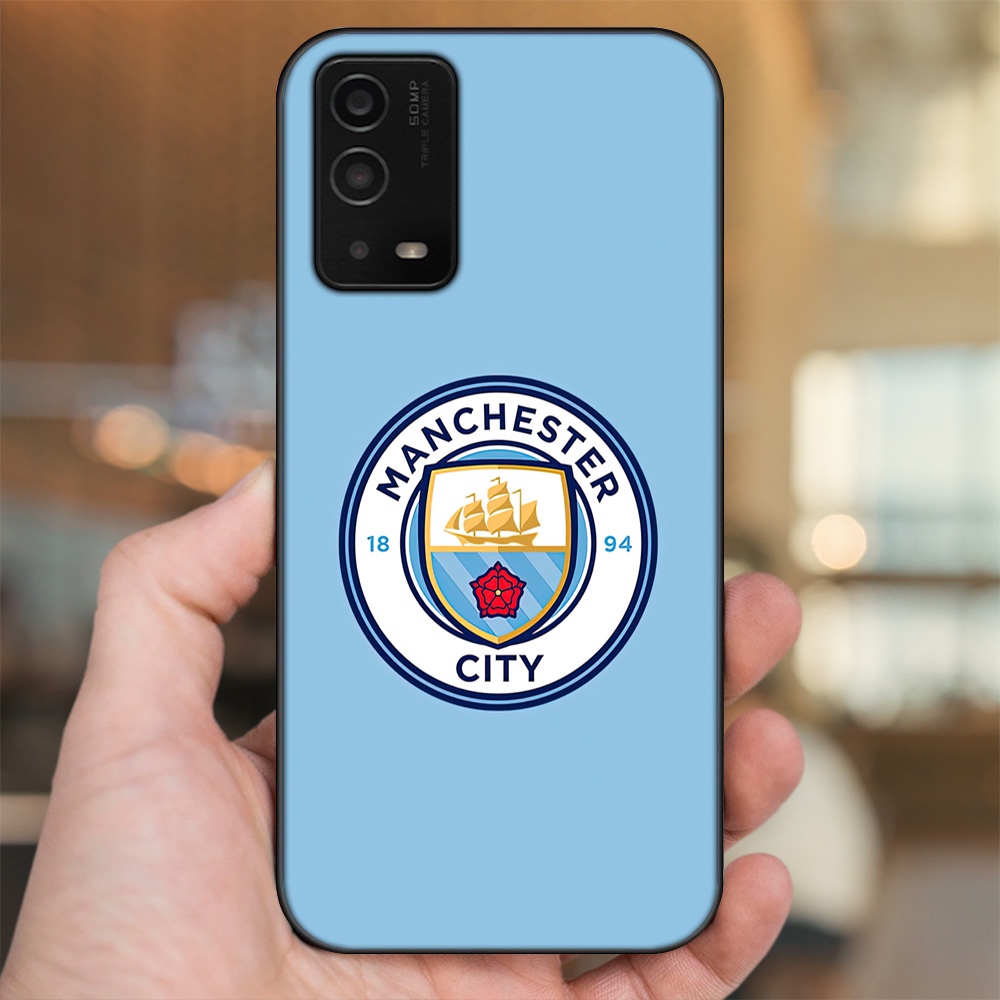 Ốp lưng Oppo A55 4G, A55 5G viền đen in hình Manchester City MC