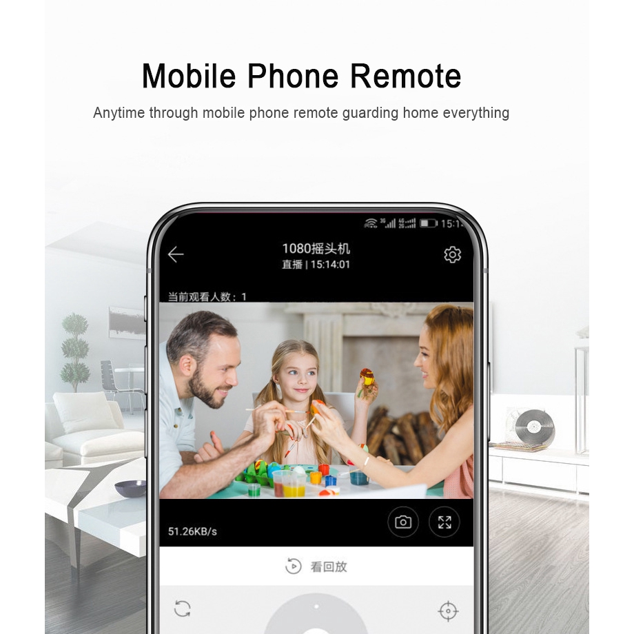 Camera giám sát YCC365 PLUS APP FHD 3MP không dây chế độ quan sát vào ban đêm/ kết nối âm thanh hai chiều | BigBuy360 - bigbuy360.vn