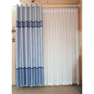 Rèm Cửa Chính may sẵn - 190x270 cm Hoàng Yên - Chống Nắng Trơn Khoen Lỗ Cao Cấp R1-29
