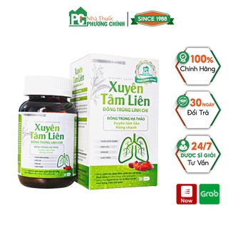 Xuyên Tâm Liên Đông Trùng Linh Chi Giúp Bổ Phổi, Giảm Ho, Đờm & Đau Rát Họng