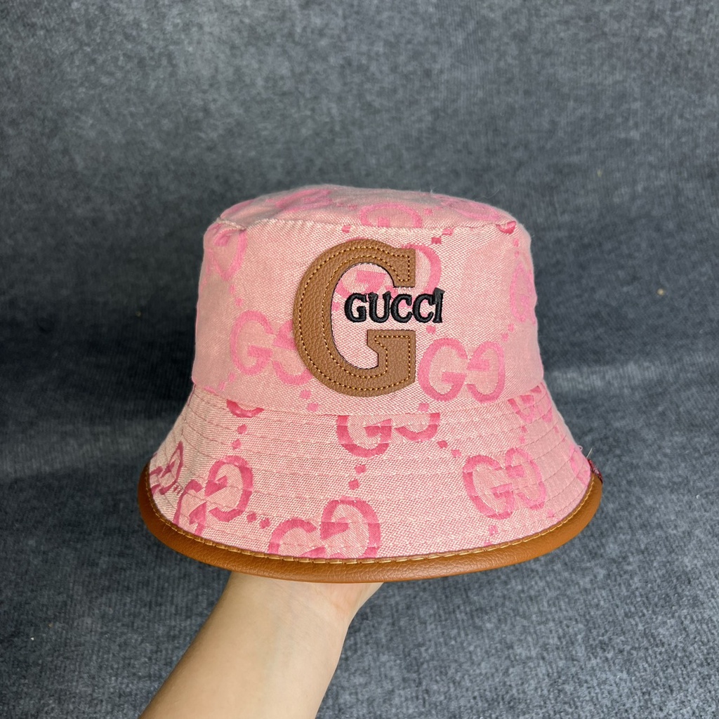 Mũ bucket logo GUCI full hoạ tiết siêu đẹp dành cho nữ.