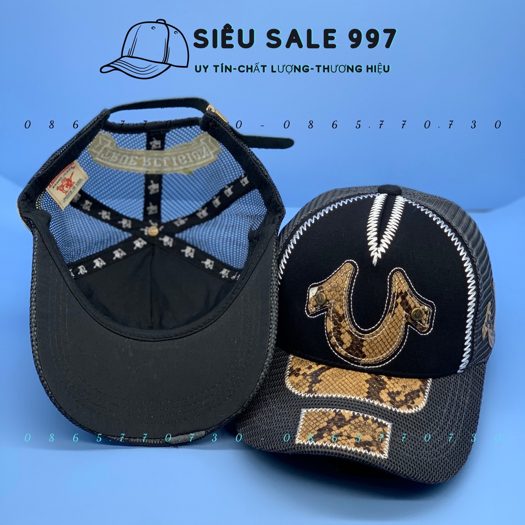 MŨ KẾT LƯỚI ÔNG ĐỊA PHỐI DA RẮN CAO CẤP 2 MÀU SIÊU NGẦU HÀNG XỊN