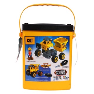 Bộ đồ chơi lắp ráp CAT - Xe ben và công nhân-CAT80901
