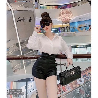 Áo sơ mi dây xích lưng sexy