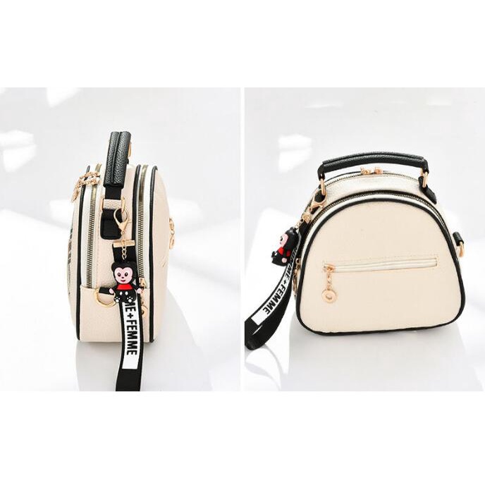 Túi đeo vai Chuwanglin làm từ da PU dễ thương dành cho nữ