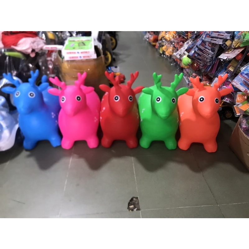 Đồ chơi Thú hơi- Thú nhún bơm hơi có nhạc hàng Việt Nam chất lượng cao