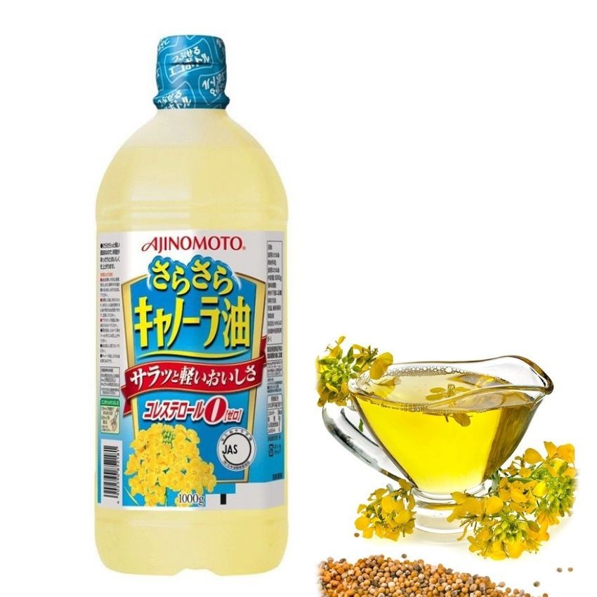 Dầu hoa cải Ajinomoto Nhật chiên xào đồ ăn (Date 12/2023)