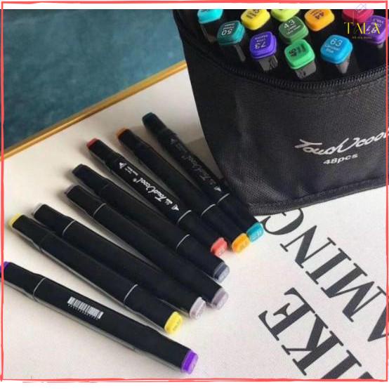 {HOT} BÚT VẼ, BÚT MẦU MARKET TUOCH TÚI VẢI BỘ 48 CHI TIẾT VẼ ANIME, CHÂN DUNG, PHONG CẢNH