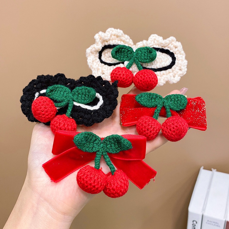 Kẹp Tóc Quả Cherry Dễ Thương Cho Bé Gái