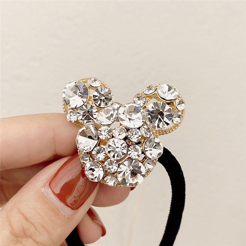 Toàn Bộ Dây Buộc Tóc Đính Đá Lấp Lánh Sang Trọng Cho Nữ