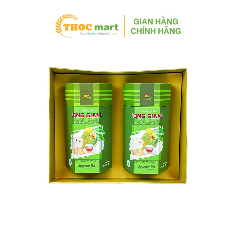 [ THOCmart.vn ] Trà mãng cầu Long Giang Sumofood hộp đứng xanh 200g