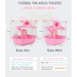 Lồng hamster Carno Egg - 2 Size