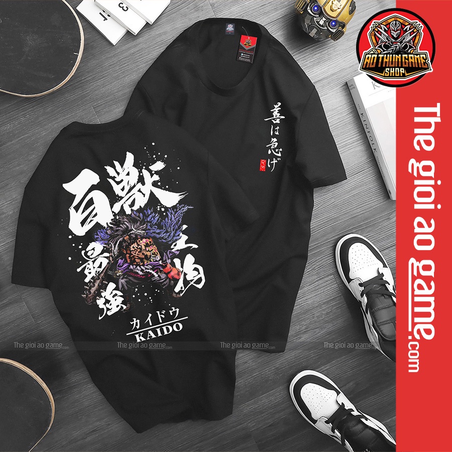 Áo one piece Kaido nam nữ Áo thun one piece Kaido trắng đen form rộng unisex cotton co giãn thoáng mát TGAG
