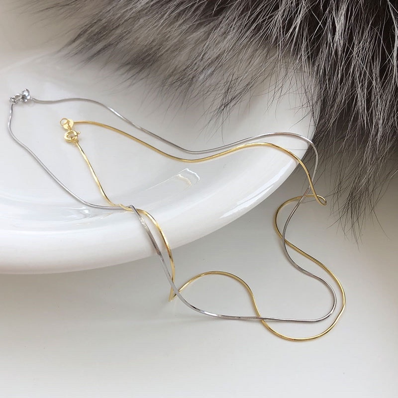 Dây chuyền sợi mì cao cấp chuẩn bạc s925 - CÓ BẢO HÀNH