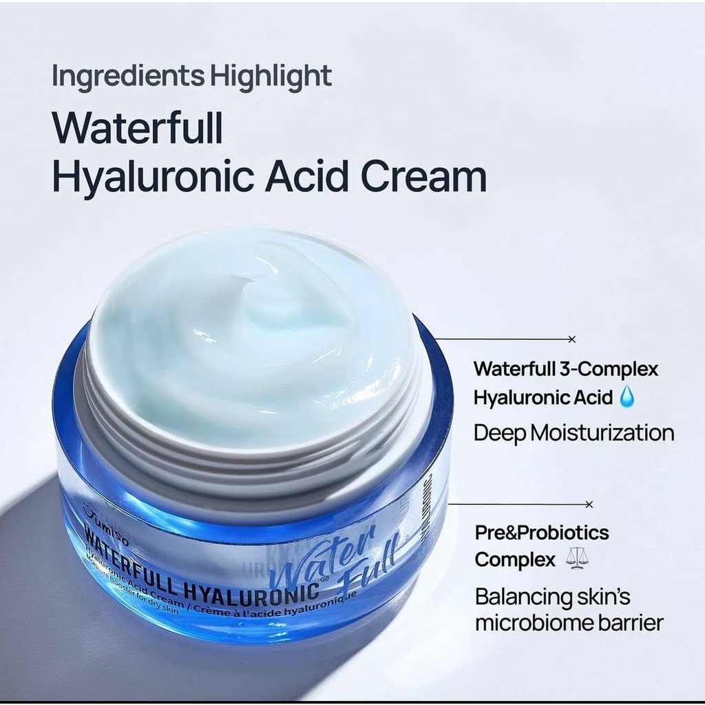 Kem dưỡng ẩm cấp nước Jumiso Waterfull Hyaluronic Cream 50ml
