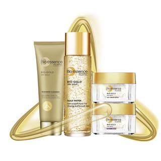 BỘ SẢN PHẨM DƯỠNG DA CHỐNG LÃO HÓA TINH CHẤT VÀNG 24K Bio gold BIO ESSENCE - TT1199