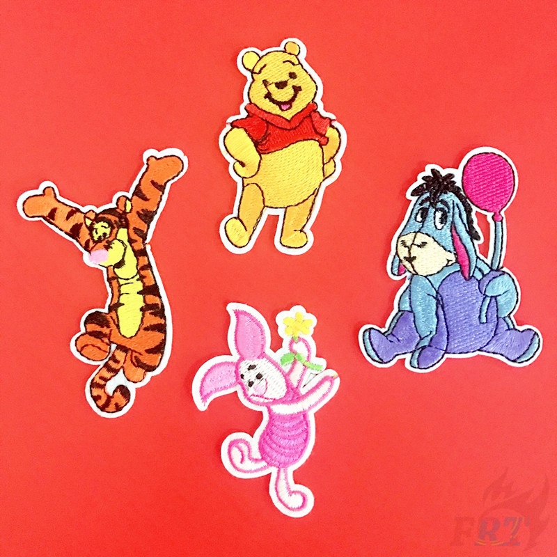 Sticker ủi thêu hoạ tiết hoạt hình trang trí quần áo dễ thương