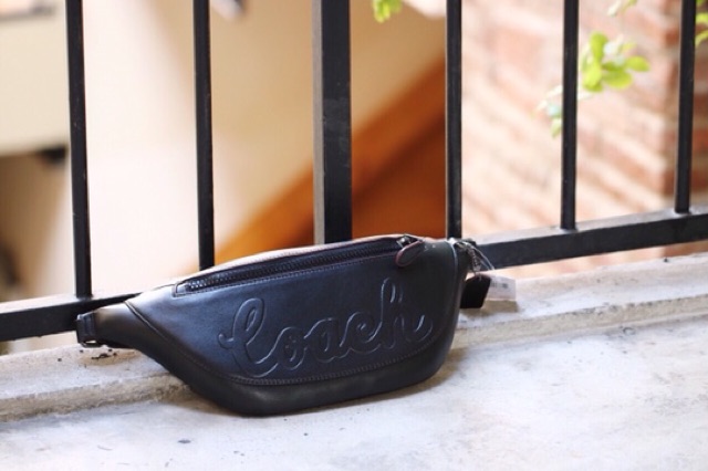 TÚI BAO TỬ COACH WARREN BELT BAG WITH COACH SCRIPT F76799