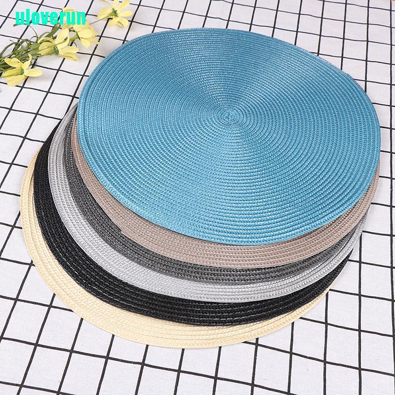 Thảm Lót Bàn Ăn Hình Tròn Bằng Vải Dệt Chịu Nhiệt Chống Trượt Tiện Lợi