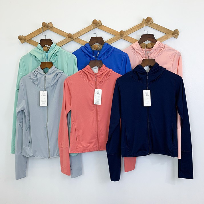 Áo Khoác Chống Nắng Nữ E-COL(45-68kg) Vải thông hơi Dày - Mát. [Ảnh thật | BigBuy360 - bigbuy360.vn