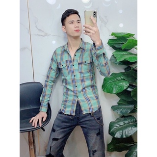 Sơ mi kẻ BBR caro thời trang, sơ mi nam hot trend 2022