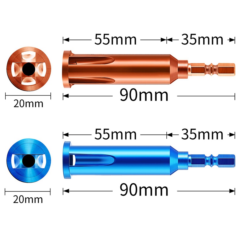 Dụng Cụ Xoắn Dây Điện Đầu Lục Giác 1 / 4 "Dùng Để Tuốt Dây Cáp / Đầu Nối Dây Cáp Xoắn