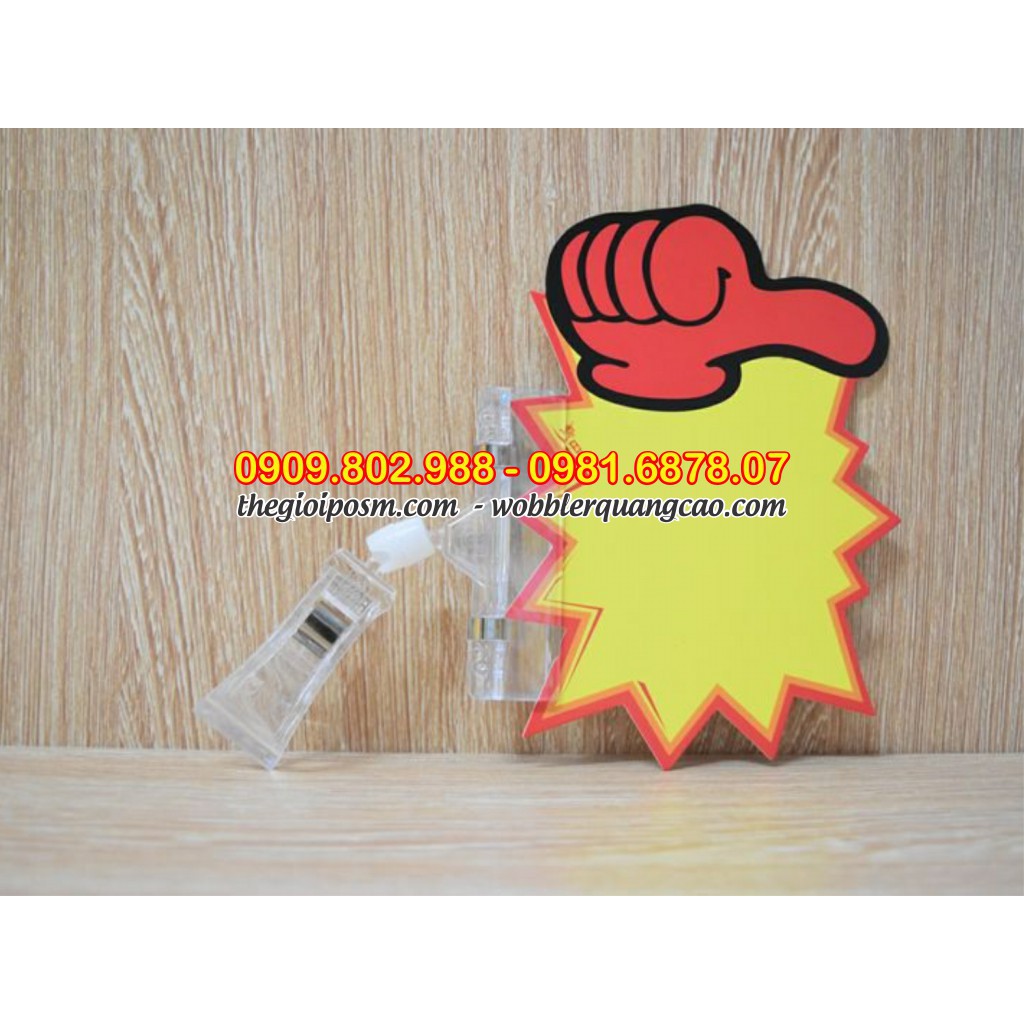 Combo 10 Kẹp mica, Kẹp sale, Kẹp mica quảng cáo, Kẹp bảng giá