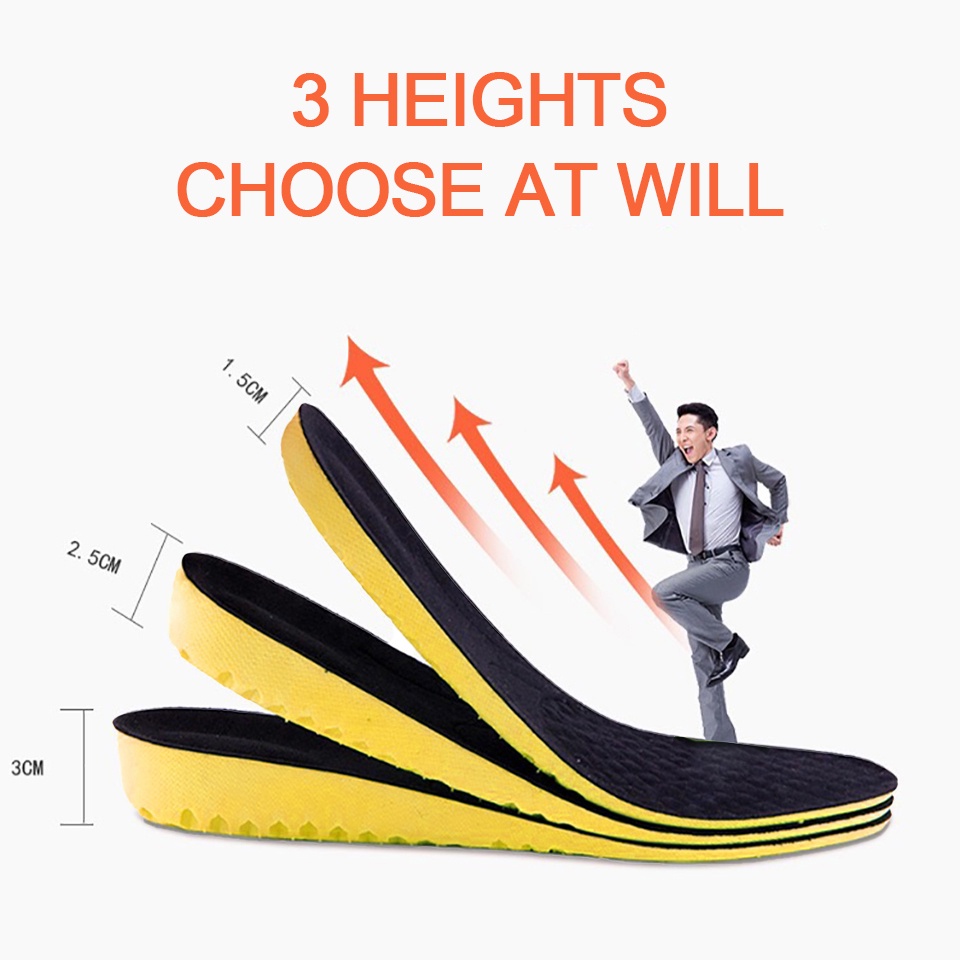 1 Cặp Đế Lót Giày Thể Thao Thoáng Khí Chống Sốc Vô Hình