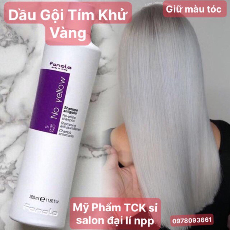 Dầu gội tím khử vàng Fanola 1000ml