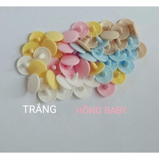 Nút bấm nhựa, cúc nhám T3 Nhật Bản 9mm/ bịch 50 set