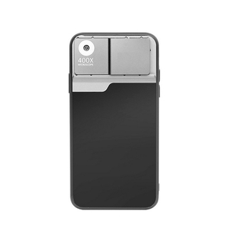 Ốp điện thoại tích hợp ống kính máy ảnh hiển vi HD mini thu phóng 400X cho iPhone12/12 Pro/12 Pro Max