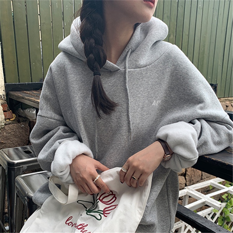 NRVP Áo Hoodie Dáng Rộng Thời Trang Hàn Quốc 2022 Dành Cho Nữ