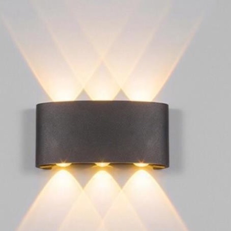 Đèn led hắt tường 2 đầu 4W 6W 8W ánh sáng trắng, vàng nhiều màu