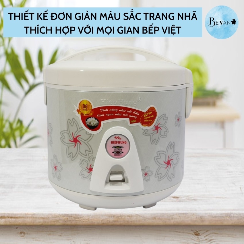 Nồi Cơm Điện Chống Dính Hiệp Hưng HH-701 BEVANO , Nồi Cơm Dung Tích 1.8 Lít Hàng Chính Hãng, Uy Tín, Giá Rẻ