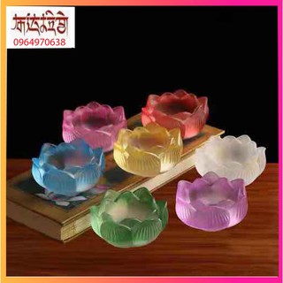 Đế nến hoa sen thuỷ lưu ly