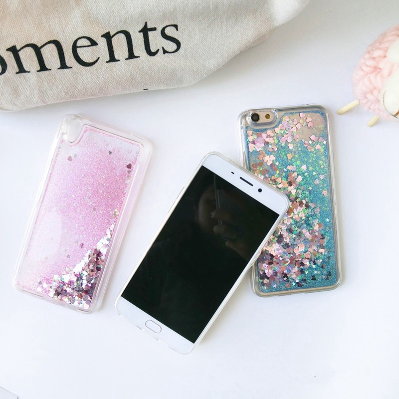 Oppo A3s F1 F1s F3 F5 F1plus F3 Plus Cute Liquid Quicksands Soft TPU Full Cover