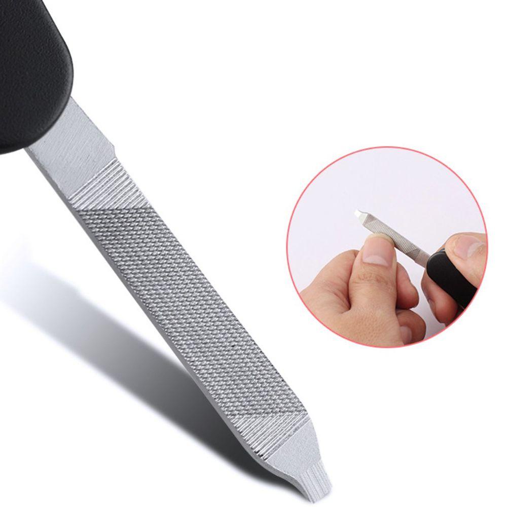 Bộ Kềm Cắt Móng Tay Bằng Thép Không Gỉ Có Giá Đỡ Móc Khóa Tiện Dụng