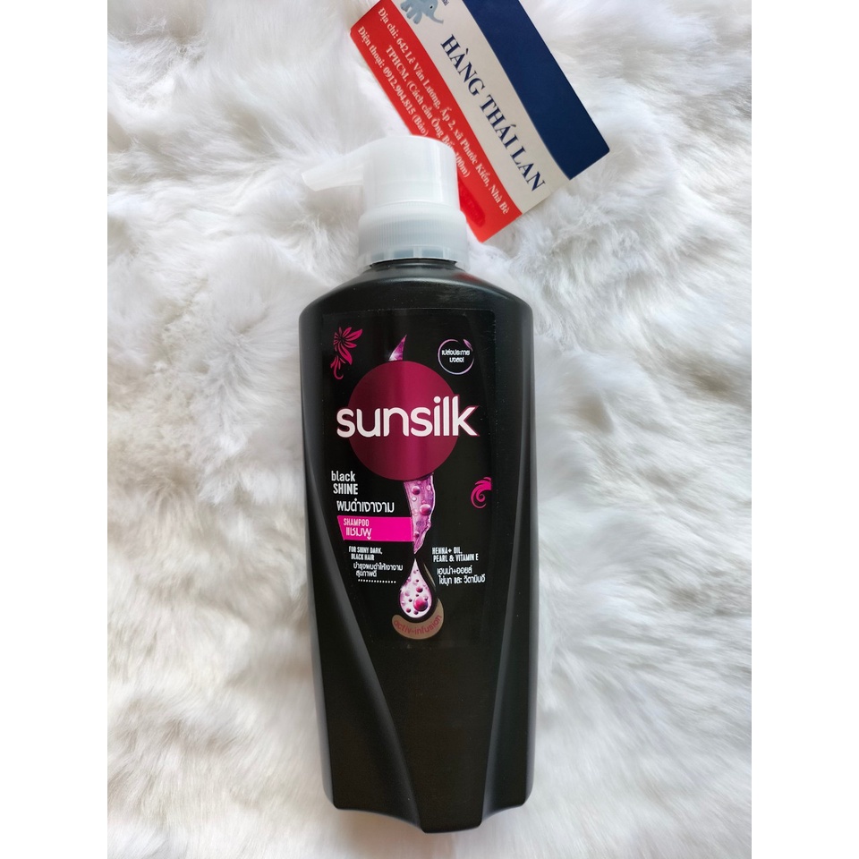 Combo Dầu gội và Dầu xả  Sunsilk Thái Lan Màu đen
