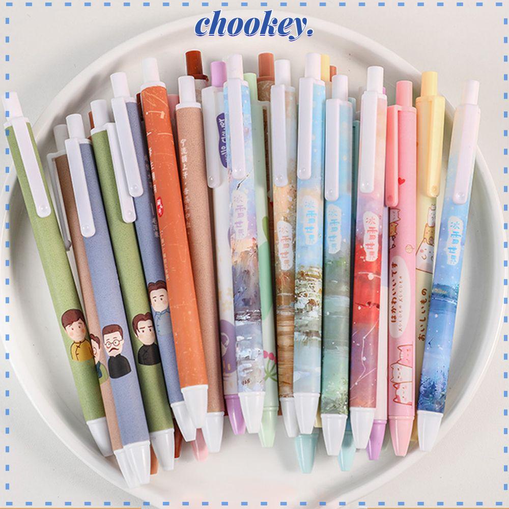 Set 6 Bút Mực Gel Dạng Nhấn Tiện Dụng