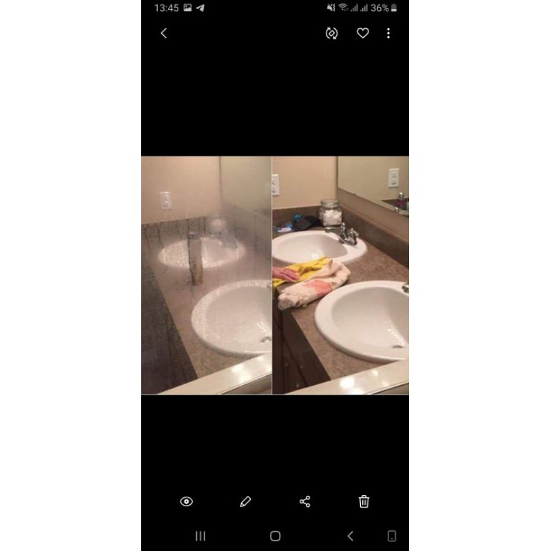 Nước tẩy cặn canxi vách kính phòng tắm, gương siêu sạch Sabo K không mùi