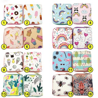 Bóp ví ngắn nữ cartoon họa tiết hoạt hình bánh kẹo cute dễ thương - Link 12 - Banana Store