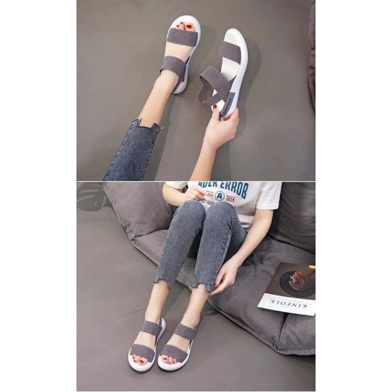 - Sandal hè vải lưới co giãn thoáng khí mẫu mới 2023
