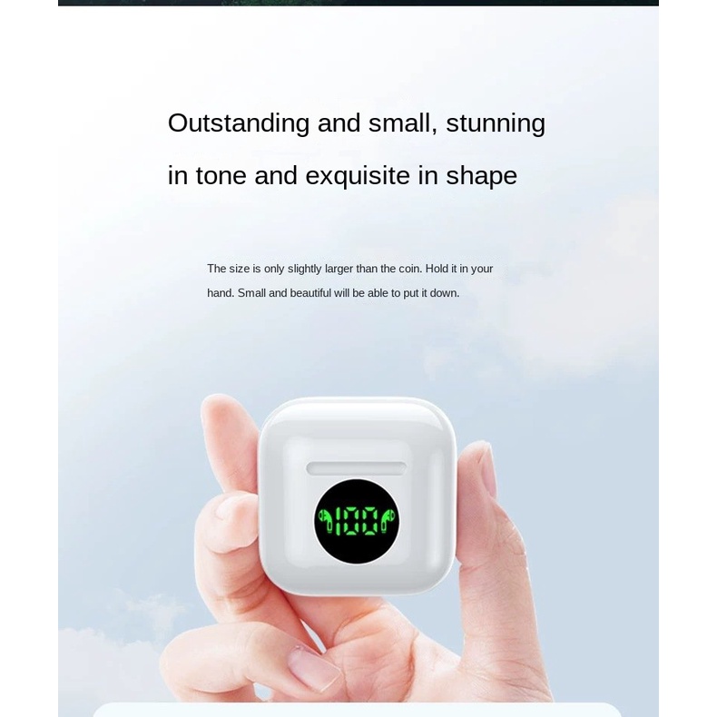 ⭐Tai Nghe Nhét Tai Không Dây Kết Nối Bluetooth Có Màn Hình Kỹ Thuật Số