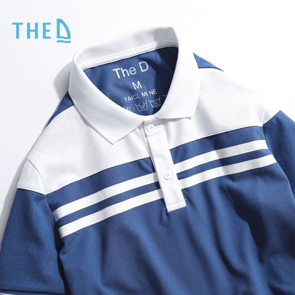 Áo Polo Nam Cotton The D Dáng Regular - Vải Cá Sấu Dệt Kim Cương, Mềm Mịn, Thoáng Mát, Thấm Hút Tốt QF63