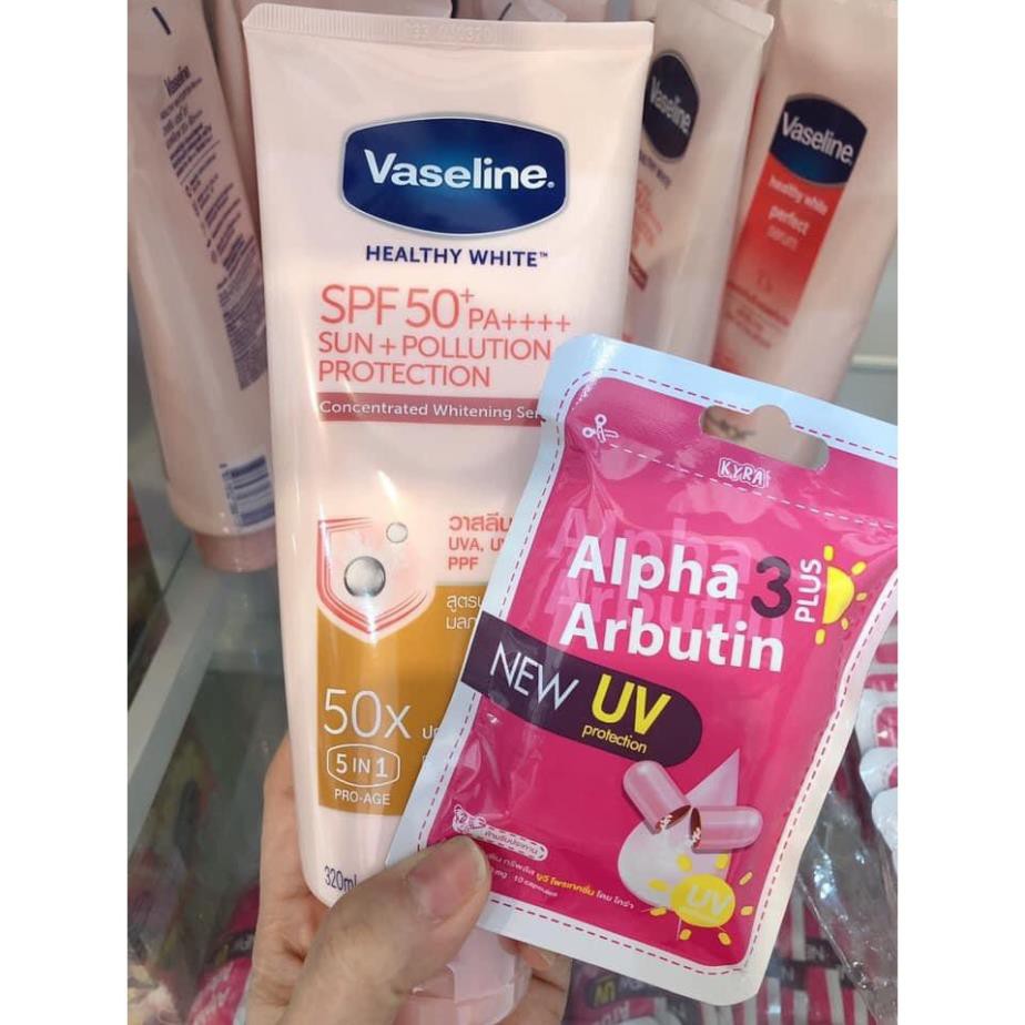 [ STORE THÁI ] Kem dưỡng trắng da Vaseline 10x/50x Healthy White Perfect Serum