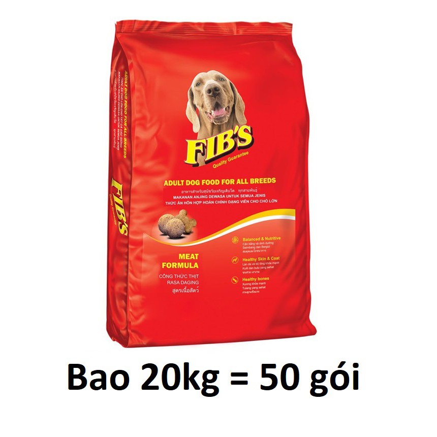 2 loại APro &amp; Fib's Novopet  Bao 20kg- Thức ăn cho mọi loại chó lớn phù hợp chó trên 10 tháng tuổi