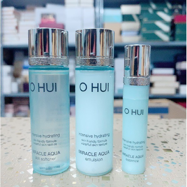 Set Dưỡng Dành Cho Da Dầu Ohui Miracle Aqua Special Set 7pcs - Cấp Nước, Kiểm Soát Bả Nhờn, Da Dầu Nhưng Mất Nước