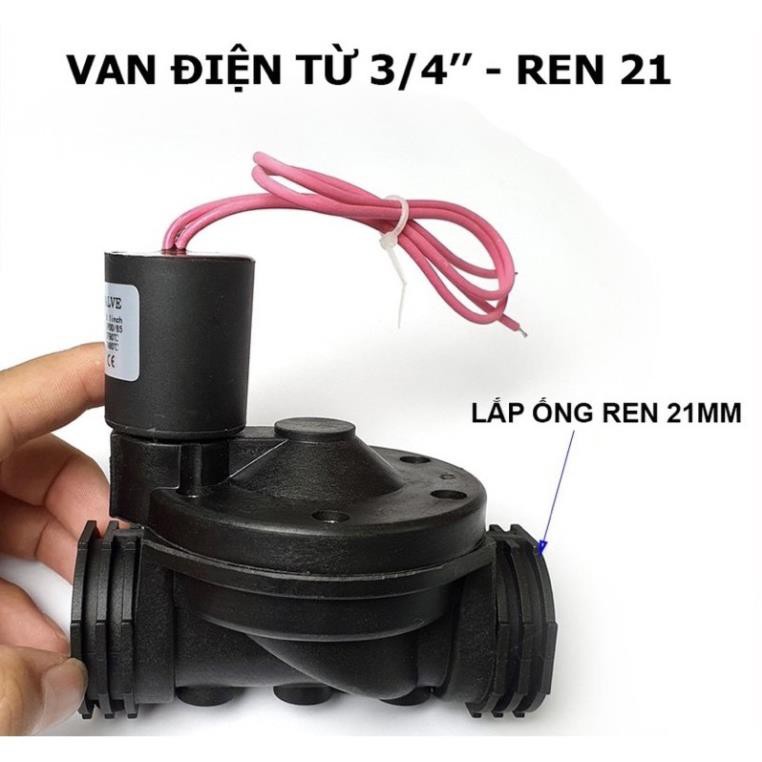 Van điện từ phi 21mm/27/34/48  - Sử dụng điện áp 220V hoặc 24V - Van từ nhựa bền bỉ chống nước, chịu mưa nắng hoàn hảo.