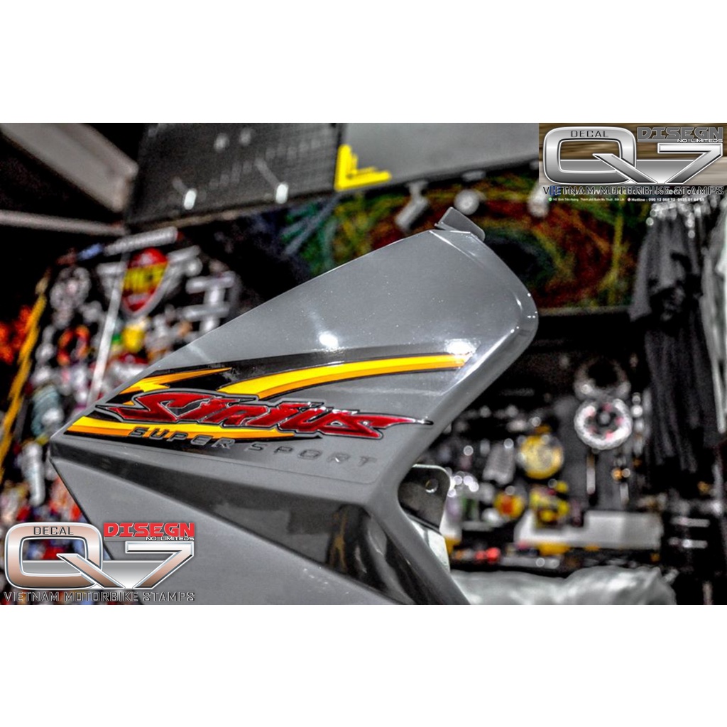 Tem Rời Sirius 110 Xi măng đen